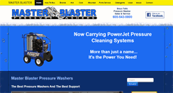 Desktop Screenshot of masterblasterpressurewashers.com