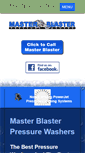Mobile Screenshot of masterblasterpressurewashers.com