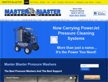 Tablet Screenshot of masterblasterpressurewashers.com